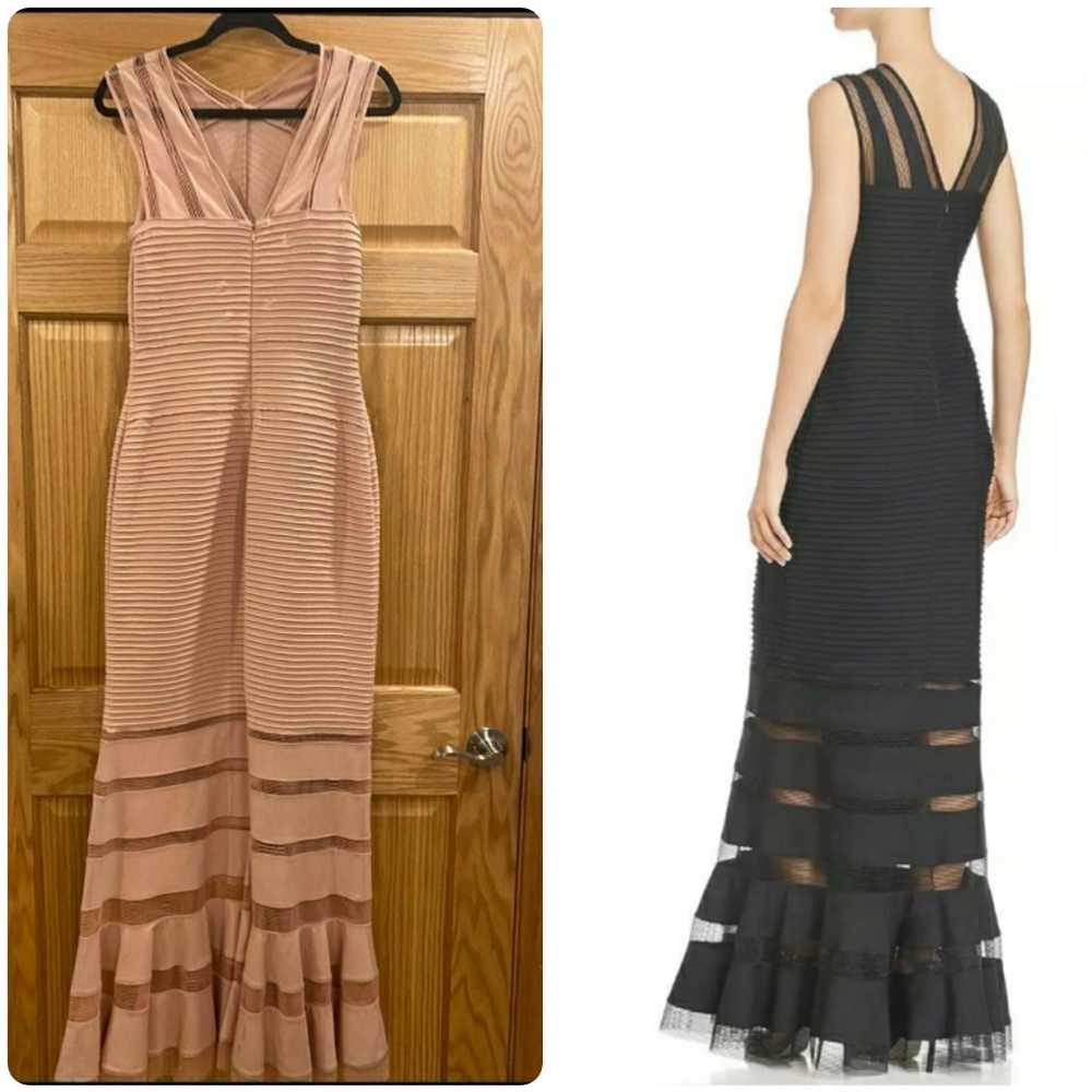 Tadashi Shoji Pintuck Ruffled Illusion Tank Dress - Picture 2 of 16